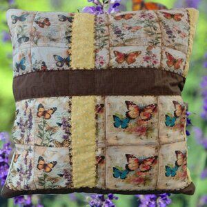 Autumn Butterfly Decor Pillow